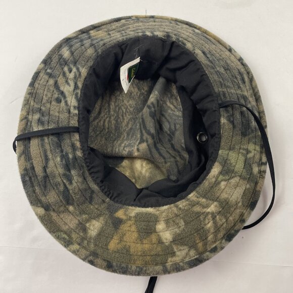 Cabela's Camo Boonie/Bucket Hat Adult S Fleece Hunting Adjustable Strap Vented - Picture 7 of 7